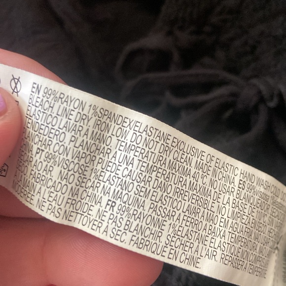 Forever 21 2X Black Crop Balloon Sleeve Top Shirt Cinch Front Plus Size - Picture 9 of 9